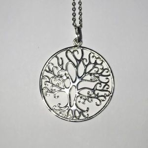 Belk Silverworks CZ Tree of Life Pendant Necklace